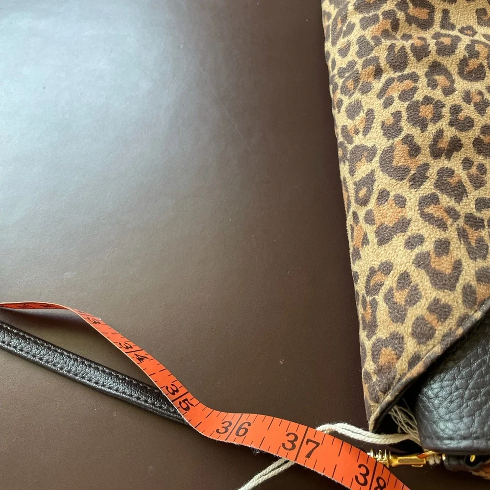 Braciano Brown Animal Print Flap Purse  - NWT